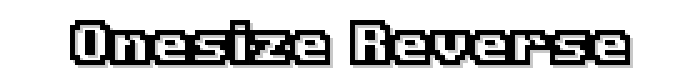 Onesize Reverse font